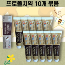 프로폴리스 추출물 함유 치약 프로폴리아 프로폴 10개 PROPOL TOOTHPASTE 포르폴리스 프로포리스 성분 함량 일불소인산산나트륨 감초추출물 자일리톨 함유 불소 250PPM