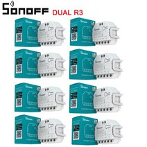 스마트커튼 자동모터 전동커텐 SONOFF-듀얼 R3 / 라이트 미니호환 WiFi 스마트 스위치 홈 2 갱 듀얼 릴레이 모듈 부품 EWeLink Alexa Google 전력 측정