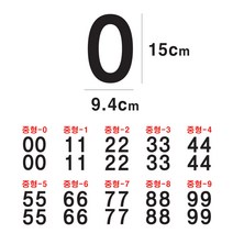 단비데코 숫자스티커 큰숫자 대형 번호스티커 다용도 시트지 전화번호 호실번호, 블랙, 중형-10 괄호