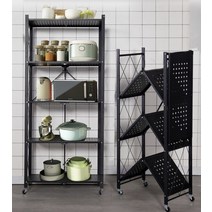 예쁜욕실수납장 수납장정리 부엌용품 세탁실용품, 상품선택, 접이식선반 5단 백색