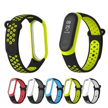 샤오미 미밴드 3 4 스트랩 스포츠 실리콘 MB-8559, 블랙화이트, 없음