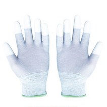 농사 농업용 미끄럼방지 손끝코팅 작업장갑M 백색 10켤레 그립감