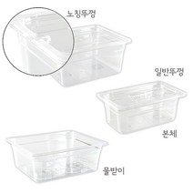 PC밧드 모음 밧트 바트 뚜껑 드레인 투명 국내생산, 1/6 일반뚜껑