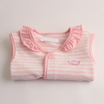 BAEBAE 상큼프릴단조끼 아기 신생아 유아 공용 봄 가을 남아 여아 누빔 조끼 겨울