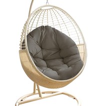 평판시트 화물차 평판 시트 스윙 소파 침대 Hangings 에그 의자 쿠션 좌석 패드 실내 야외 침실 파티오 가든, 04 Dark Gray