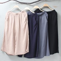 레이온 7부통바지-베이지만 있어요