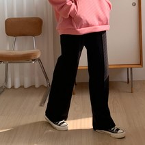 퍼니걸스 9786 데일리 밴딩 무지 기모 와이드 팬츠 여성의류