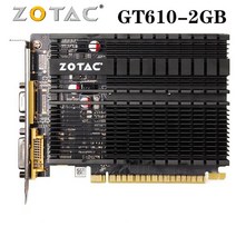 ZOTAC-비디오 카드 GeForce GT610 2GB 64Bit GDDR3 그래픽 NVIDIA 지널 GT 610 2GD3 DVI VGA PCI-E 용 GPU 지도 중고, [01] GT610 1GB, 01 GT610 1GB