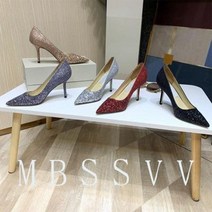 크리스탈웨딩슈즈신부힐결혼식피로연상견례구두야우지미추웨딩화그라데이션반짝이