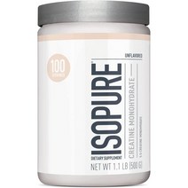 Isopure Creatine Monohydrate 아이소퓨어 크레아틴 모노하이드레이트 파우더 500g 500g, 1개