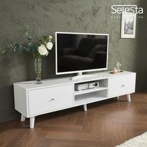 셀레스타 비모 TV거실장 1500 AV수납형 티비다이, 화이트