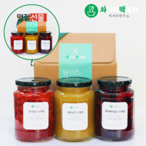 와이비팩토리 100% 수제청 선물세트 / 명절용 선물용 설선물세트 추석선물세트, 550g 2병(레몬/딸기)