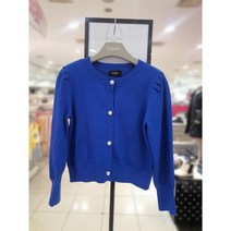 [셀덴] 블루 라운드넥 니트 기본 가디건 EDCK23155_동아백화점 수성점