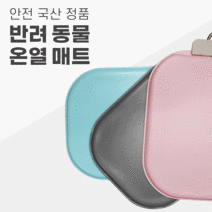 강아지 고양이 전기장판 온열매트 온열방석 전기방석 전기매트 발열방석 겨울 방석, 네모 매트, 민트