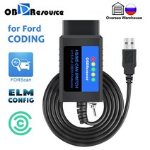 obdresource elm327 usb v1.5 forscan for ford mazda lincoln mercury coding elmconfig focccus hs ms ca
