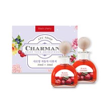 더허브샵 샤르망 자동차 디퓨저 세트 50ml 본품+본품 자동차방향제 차량방향제, 블랙체리