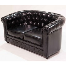 엔틱 쇼파 1인용 싱글 더블 푹신한 가죽소파 수입 카페, A + 2인(1.35m)