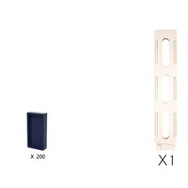 ANKRIC 도미노 멜로디 기차 장난감 60PCS, 도미노칩 200개+수납틀