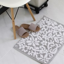 화이트인테리어 세련된 깔끔 협탁 순면 발매트 부엌 출입구매트 거실바닥 발깔개 안방