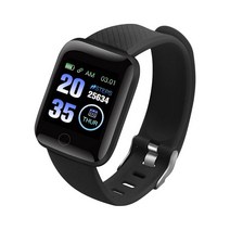 심박계 암밴드형 자전거 속도계 피트니스 달리기 런닝 116plus 스마트 팔찌 1.44 화면 심박수 및 혈압, 01 black