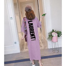 밍키비 루즈 롱 반팔 원피스