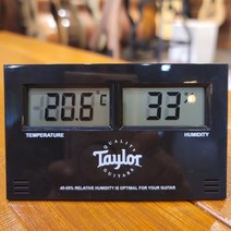 테일러 온습도계 Taylor Guitars Hygrometer QTY /디지털습도계/대형화면 통기타온습도계 기타습도관리, 1개