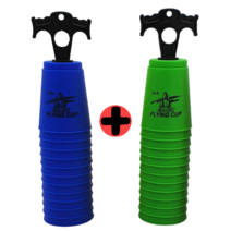 1+1 스피드 컵 쌓기 놀이 스포츠스태킹 스택스컵 어린이 12pcs 2개 퀵홀더 설명서 포함, 색상랜덤2개