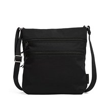 크로스 바디 백 Vera Bradley 여성용 시그니처 코튼 트리플 지퍼 힙스터 크로스바디 지갑