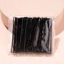 블랙 페인트 보이지 않는 한 단어 클립 패션 앞머리 헤어스타일 사이드 트리밍 50 피스 가방, [01] Black