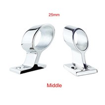 요트 보트 부품 해양 학년 316 스테인레스 스틸 보트 핸드 레일 피팅 해양 난간 지원 브래킷 튜브 Stanchio, 05 Middle of 25mm