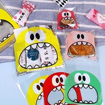 선물 포장지 대형 100P 부활절 계란 에그타르트 투명 접착 비닐 테이프 제과 케이스, 레드