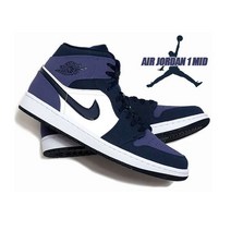 나이키 조던 윈드스톰 써밋퍼플 패션 하이탑 운동화 AIR JORDAN AIR JORDAN 1 MID SANDED PURPLE