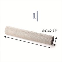 DIY 고양이 스크래칭 포스트 교체 나무 타워 가구 스크래치 폴 M8 나사 액세서리, Height 50cm, Sisal column