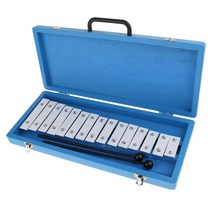 글로켄슈필 실로폰 공명 원목 우드 큰 실로폰 xylophone 타악기 피아노 연주 알루미늄 15 톤 케이스 학습 교육 완구, 없음