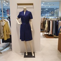 [앤클라인] 여성 포켓 반팔 원피스 AX2C2OP051L