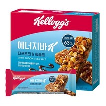 켈로그 에너지바 k 다크초코 앤 씨솔트 30g / 영양만점 시리얼바, 8봉