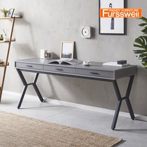 퍼스웰 시티 입식테이블 서랍형철재책상1600(SG_086), 화이트