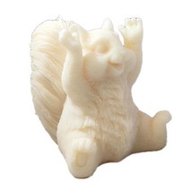 드래곤 레진 몰드 3D 공룡 주얼리 주조 수제 실리콘 캔들 제작 공예 용품 조각 DIY, squirrel-raise-up