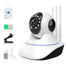 Cooela 무선 32G 가정용 cctv 양방향 대화 와이파이 360도 원격 감시 초고화질, 와이파이+32G 메모리