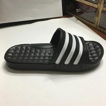 270mm 블랙 뽀송 쿠션 EVA 통삼선 슬리퍼 마실룩 바캉스신발 학생실내화 사무실 남성코디 독서실