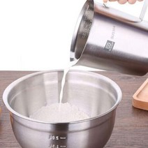비중컵 스텐 계량컵 oz 라면 커피 온즈 비커컵 손잡이 홈베이킹, 1000ml