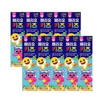 페리오 키즈 스텝2 치약 75g 핑크퐁 10개, 단품
