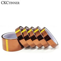 5/6/8/10/12/15/20MM x 30M 갈색 고온 내성 Kapton 테이프 폴리이 미드 전기 작업/그릴/분말 코팅, [08] 25mm
