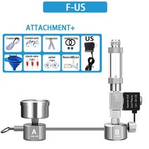산소발생기 휴대용 가정용 산림욕기 zrdr 수족관 diy co2 시스템 키트 co2 솔레노이드 밸브가 있는 버블 카운터 디퓨저수생 식물 성장용, f-us