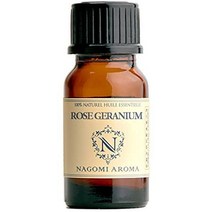 nagomi 아로마 로즈 제라늄 0.3 fl oz (10 ml) aeaj 인증 에센셜 오일 아로마 오일, 10밀리리터 (x 1)