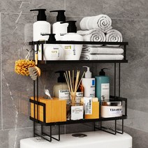 화장실 욕실 선반 다용도 수납장 정리대 블랙
