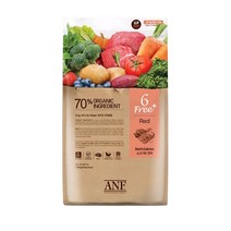 ANF 유기농 6FREE 플러스 강아지 사료, 6 free beef&salmon(소고기&연어), 1.8kg, 5개