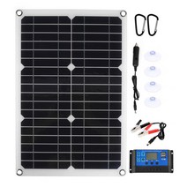 100w 태양 전지 패널 키트 자동차 요트 rv 배터리 충전기에 대 한 60a 태양 전지 컨트롤러 태양 전지와 듀얼 12v5v dc usb 포트 완료, 50a 컨트롤러 포함