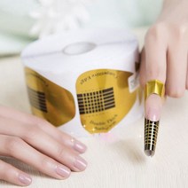 큐지오 손톱 연장 네일 종이 폼, 500매, 원컬러