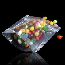 KKS465489가로형 PET 지퍼스탠드 봉투 20X19cm 밑8cm 200매, 1